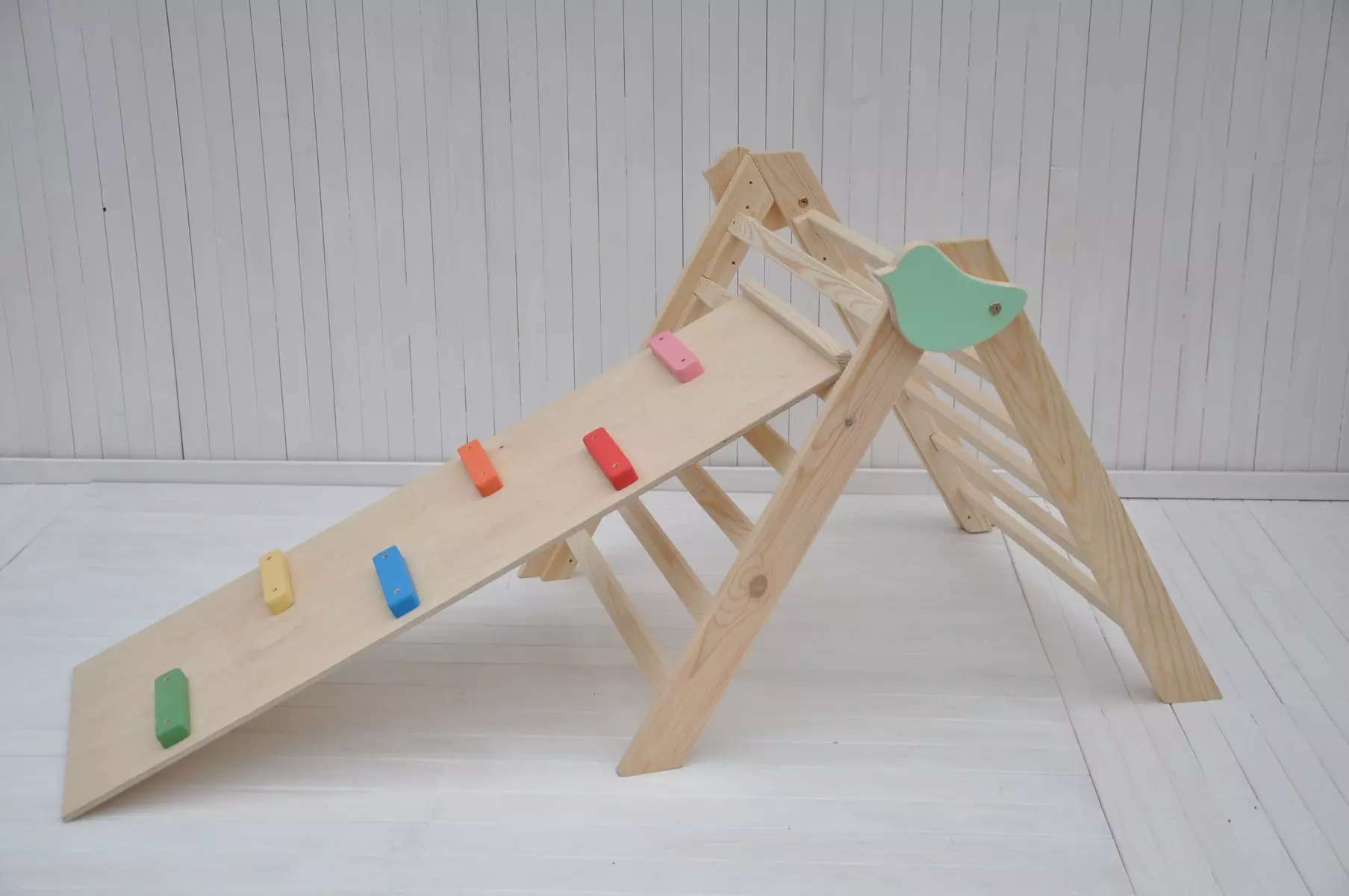 indendørs klatrestativ til småbørn Lille fugl klatre og lege børn indendørs gym strukturer motoriske aktivitet montessori legerum